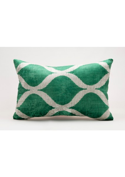 Ipek Kadife Ikat Dekoratif Kırlent Kılıfı