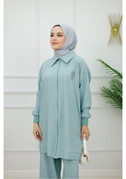 Kadın Tesettür Takım 2'li Pantolon & Tunik Takımı
