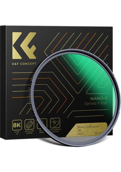 K&f Concept 82MM Nano-X Magnetic MRC-ND1000 / Mrc-Cpl / Mrc-Uv Filtre Seti