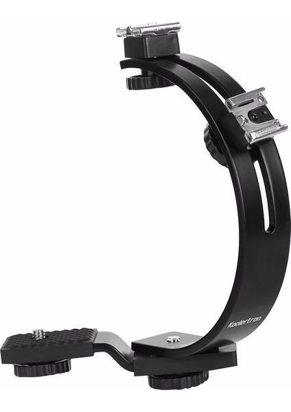 Oem Marka LS39 L Tipi Çift Kızaklı Işık Flaş Mikrofon Tutucu