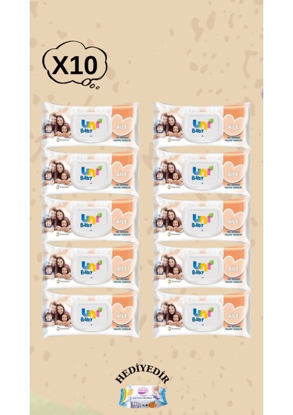 Islak Mendil 10 Paket 90LI 900 Yaprak