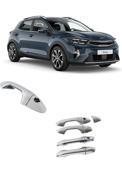 Kia Stonic 2017 ve Sonrası Kapı Kolu Abs Kromu Oem (Made In Korea)