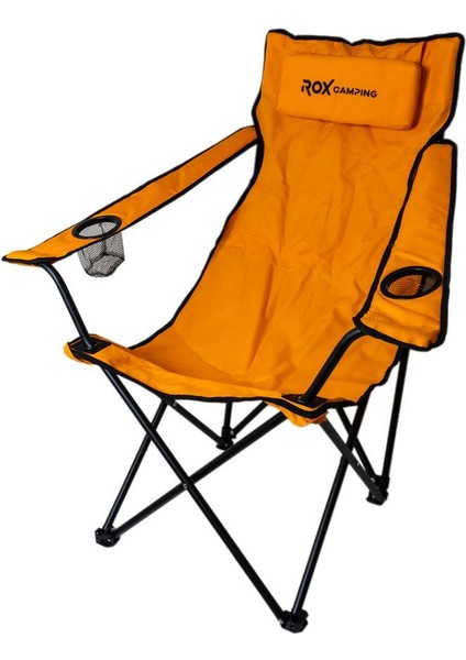 0316 Katlanır Kamp Sandalyesi - Turuncu modelleri