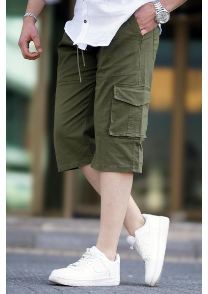 Haki Kargo Cep Erkek Kapri Şort 6875 fiyatları