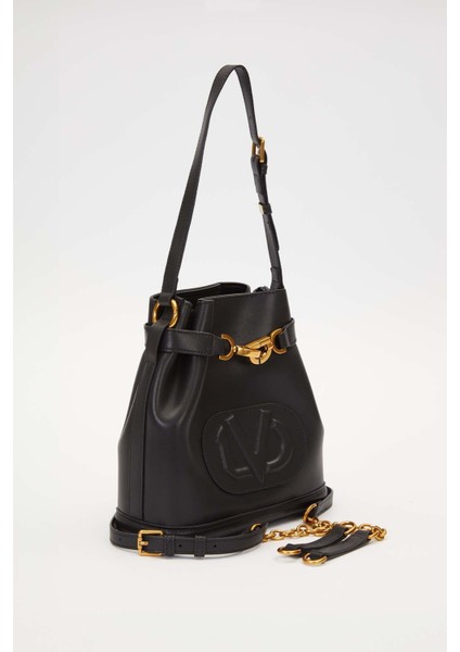 Siyah Büzgü Detaylı Omuz Çantası fiyatları