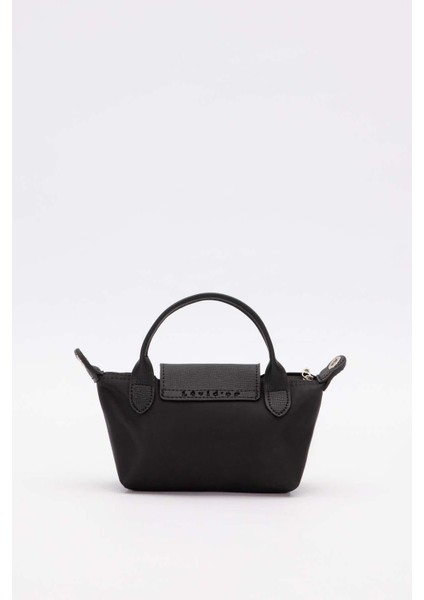 Siyah Mini Boy Deri Kapak Detaylı El Çantası fırsatları