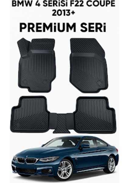 Bmw 4 Serisi F32 Coupe 2013+ 3D Havuzlu Oto Paspas
