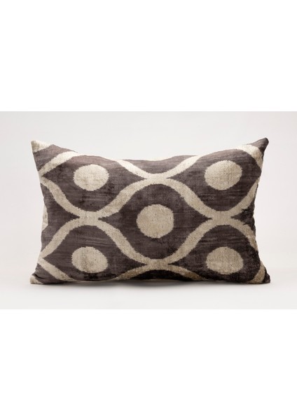 Ipek Kadife Ikat Dekoratif Kırlent Kılıfı