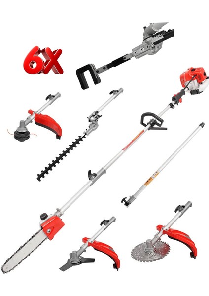 Solestar Çok Fonksiyonlu 20HPX Motorlu 6ın1 Kafalı Combo Set 6x1 Tırpan Seti fiyatları