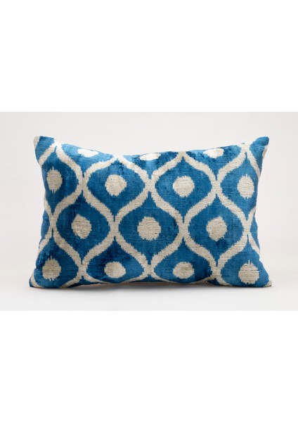 Ipek Kadife Ikat Dekoratif Kırlent Kılıfı