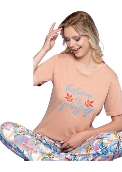 Kadın Kısa Kollu Pijama Takımı M/xxl Stella Yumuşak Rahat Ev Giyim Hediyelik fırsatları