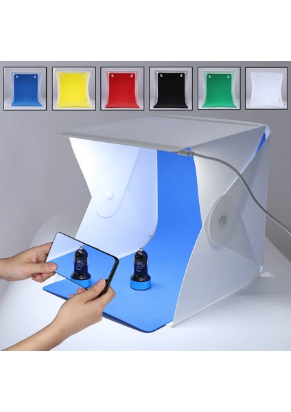 Oem Marka 5022 LED Küp Ürün Çekim Çadırı 20X20X20 fırsatları