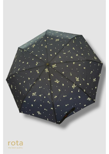 Tam Otomatik 8 Telli Dayanıklı Fiber Tel Şemsiye - RT-3020W - Lacivert Tavşanlı fiyatları