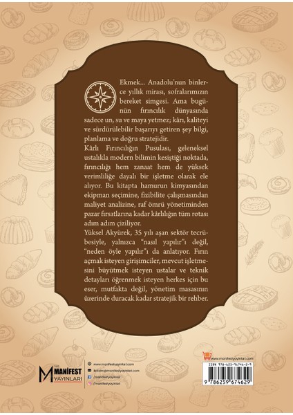 Manifest Yayınları Kârlı Fırıncılığın Pusulası Yüksel Akyürek 9786259674629 fiyatları