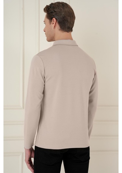 Ts 893 Slim Fit Bej Spor T-Shirt fırsatları