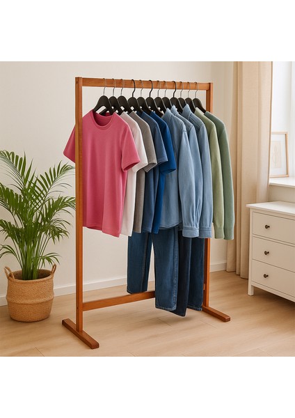 Elbise Askısı Ayaklı Askılık Eşek Askı 5555