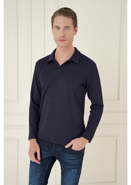 Ts 890 Slim Fit Lacivert Spor T-Shirt modelleri