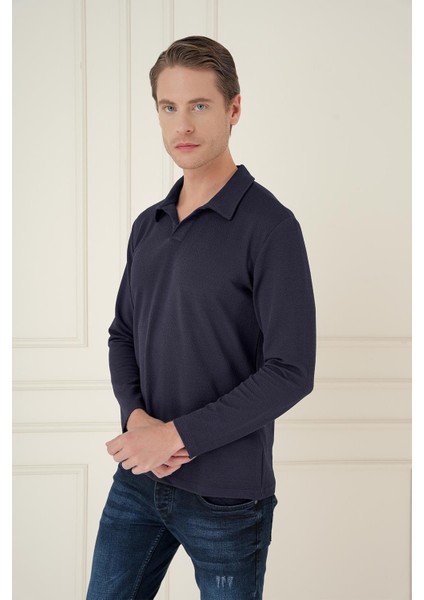 Ts 890 Slim Fit Lacivert Spor T-Shirt fırsatları