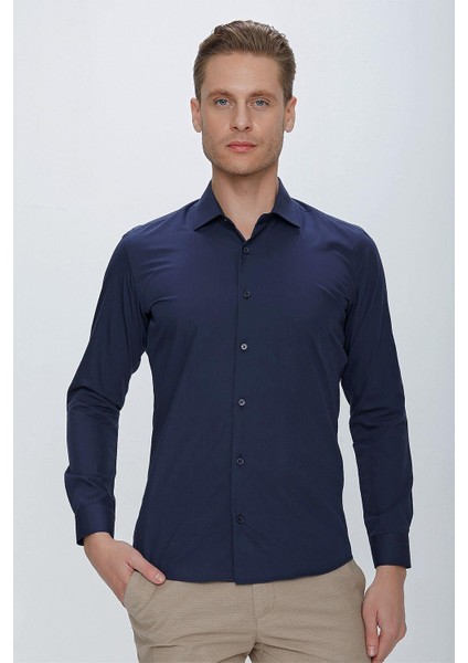 Gk 649 Lacivert Altro Gömlek