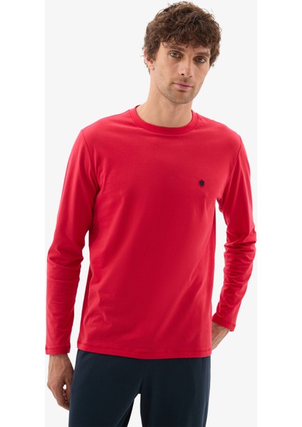 Erkek Pijama Takımı 40792 - Kırmızı