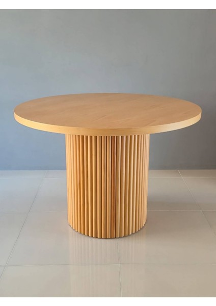 Patelya Ahşap Yuvarlak Modern Tasarım Masa Takımı modelleri