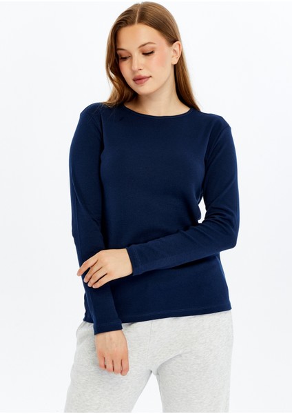 Kadın Uzun Kollu Bisiklet Yaka Tişört fiyatları