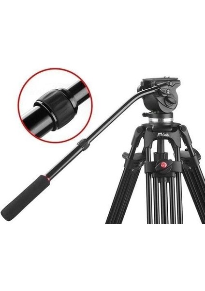 Jieyang 0606B 185CM Profesyonel Video Tripod fiyatları
