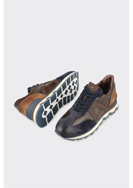 Lacivert Deri Erkek Spor Ayakkabı modelleri