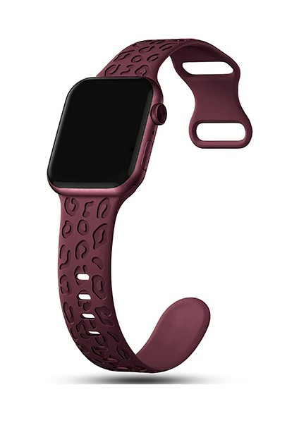 Apple Watch 10 42MM – 6 7 8 9 10 Se Uyumlu 38-40-41MM Leopar Desenli 2'li Silikon Kordon Seti fiyatları