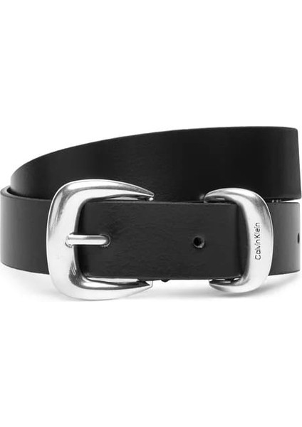 Kadın Metal Tokalı 25 mm Kemer - Siyah