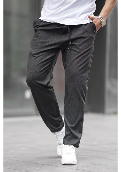 Siyah Düz Paça Erkek Pantolon 6531