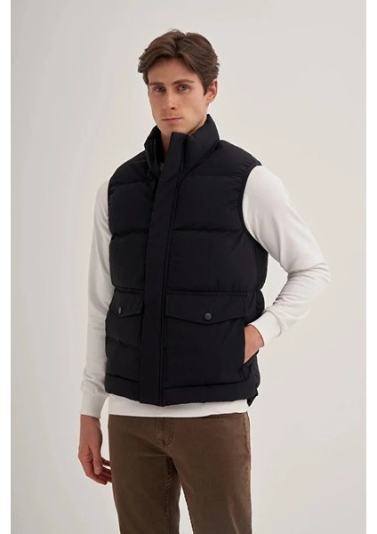 Shadow Slim Fit Elyaf Dolgulu Crinkle Kumaş YELEK-10260 fiyatları