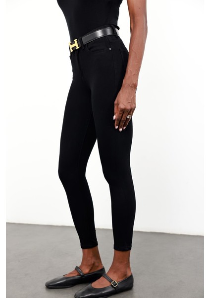 Siyah Ithal Full Likra Toparlayan Skinny Jean 7277 indirimleri