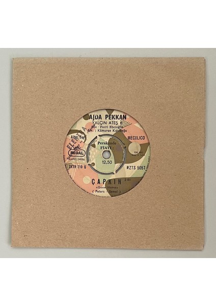 Ajda Pekkan Boş Sokak - Çapkın 45'lik Plak (Orjinal 1968 Dönem Baskı 45 Lik Plak)