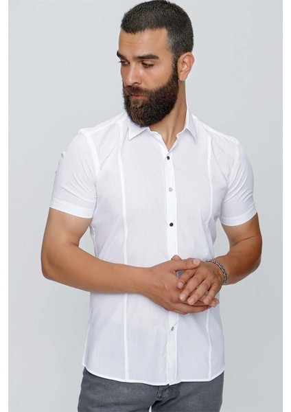 Gk 659 Beyaz Klasik Gömlek