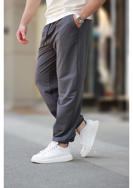 Füme Rahat Kesim Paçası Lastikli Erkek Eşofman Altı E6573