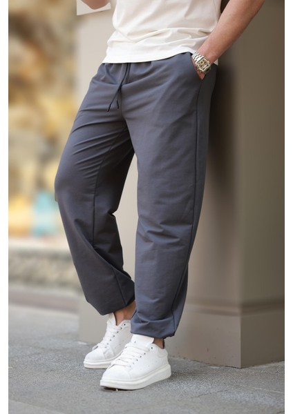 Füme Rahat Kesim Paçası Lastikli Erkek Eşofman Altı E6573 modelleri