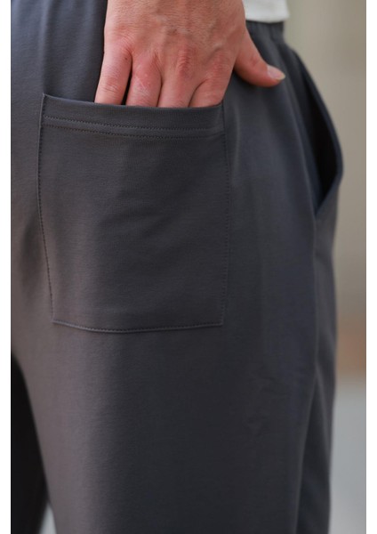 Füme Rahat Kesim Paçası Lastikli Erkek Eşofman Altı E6573 indirimleri