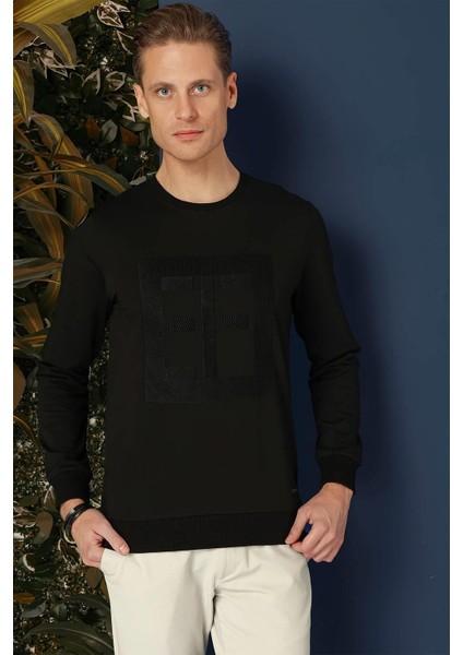 Ts 873 Slim Fit Siyah Spor T-Shirt