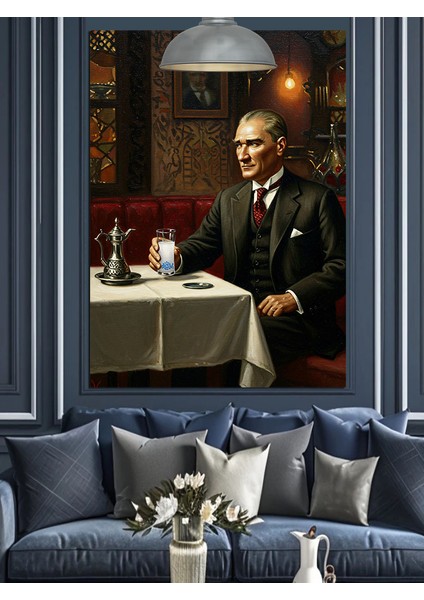 Mustafa Kemal Atatürk Dekoratif Kanvas - Mdf Ahşap Tablo fiyatları