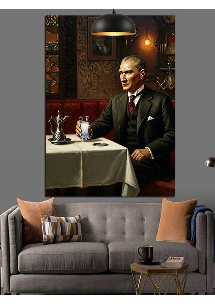 Mustafa Kemal Atatürk Dekoratif Kanvas - Mdf Ahşap Tablo modelleri