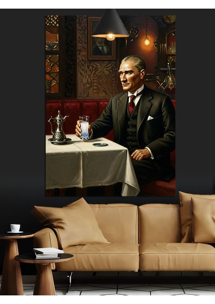 Mustafa Kemal Atatürk Dekoratif Kanvas - Mdf Ahşap Tablo indirimleri