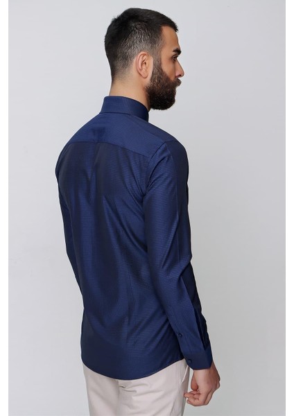 Gk 629 Lacivert Klasik Gömlek indirimleri