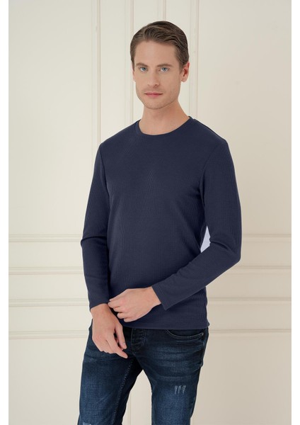 Ts 887 Slim Fit Lacivert T-Shirt modelleri