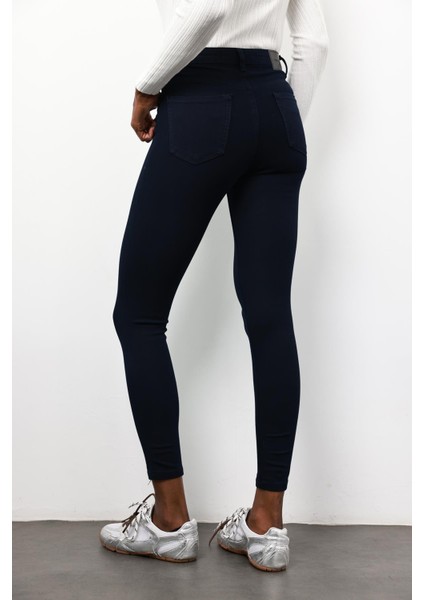 Lacivert Ithal Full Likra Toparlayan Skinny Jean 7277 fırsatları
