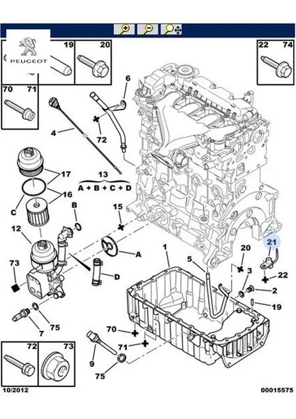 Yağlama Memesi DW10BTED 307/308/407 Peugeot 0162.15