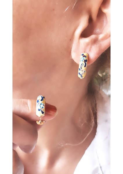 Renkli Saten Mineli Pirinç Kaplama Zamak Küpe fiyatları