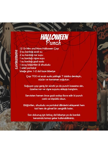 Halloween Tea - Cadılar Bayramı Çayı, 50 gr indirimleri