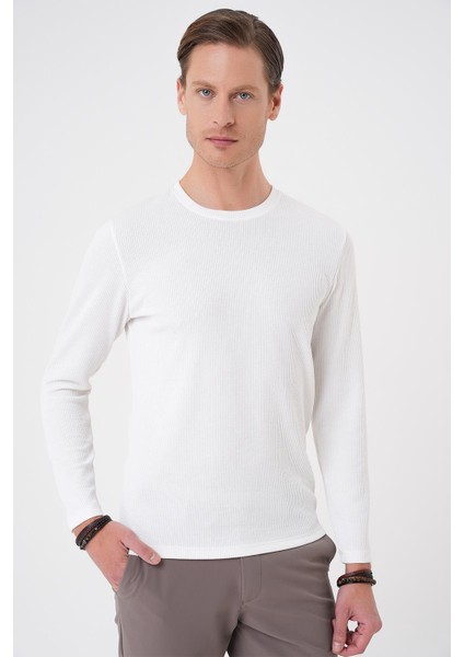 Ts 887 Slim Fit Beyaz T-Shirt indirimleri