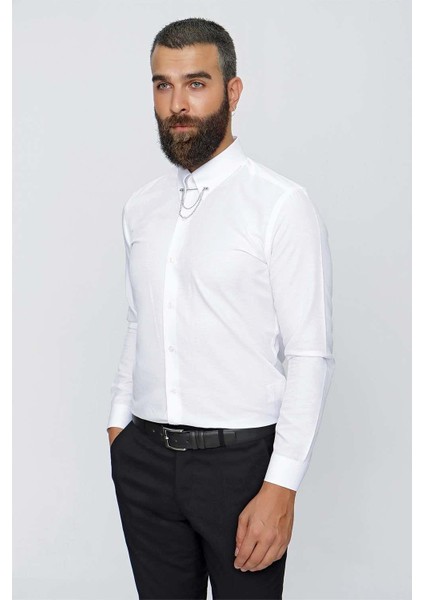 Gk 646 Beyaz Klasik Gömlek fiyatları